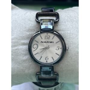 Narmi Black Tone Womens Cuff Watch